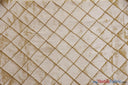 Taffeta Pintuck Fabric | 2"x2" Diamond | Diamond Taffeta Fabric | 54" Wide | Multiple Colors | Fabric mytextilefabric Yards Champagne 