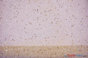 Tulle Glitter with Sequins and Glitter | 60" Wide | Multiple Colors | Glitter Tulle Fabric with Sequins Embellishments | Fabric mytextilefabric Yards Champagne 