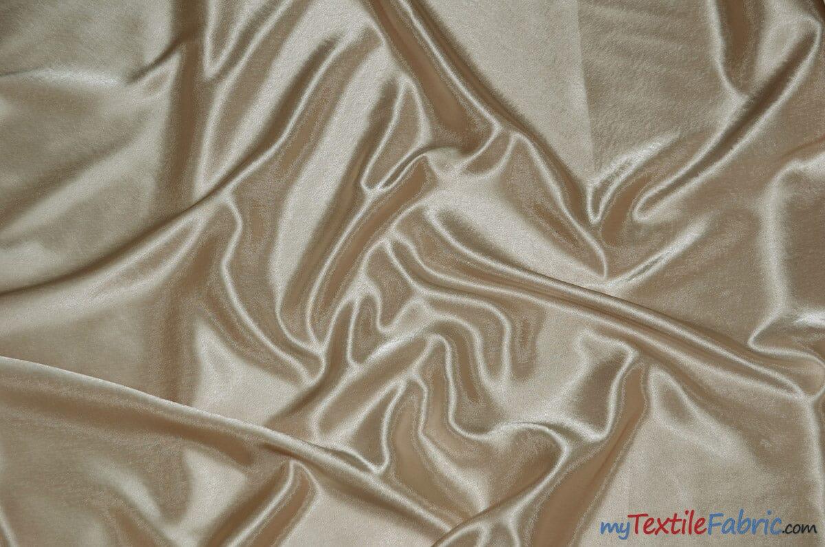 Crepe Back Satin | Korea Quality | 60" Wide | Wholesale Bolt | Multiple Colors | Fabric mytextilefabric Bolts Champagne 