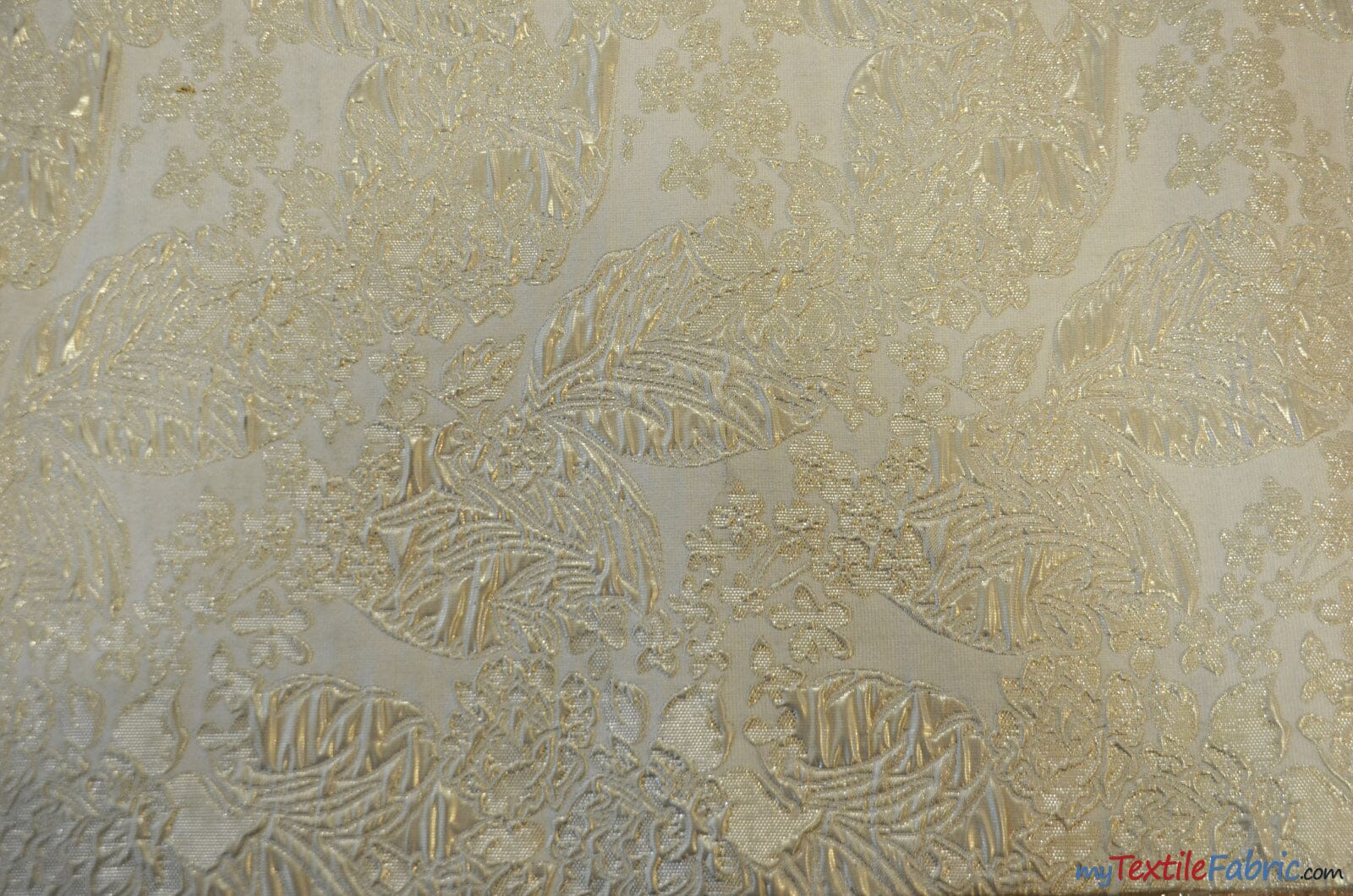 Botanical Bubble Metallic Jacquard | Design 16975A |54" Wide | 4 Colors Available | Fabric mytextilefabric Yards Champagne 