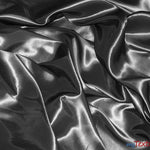 Load image into Gallery viewer, Stretch Taffeta Fabric | 60&quot; Wide | Multiple Solid Colors | Sample Swatch | Costumes, Apparel, Cosplay, Designs | Fabric mytextilefabric Sample Swatches Charcoal 
