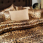 Load image into Gallery viewer, Animal Cheetah Satin Print Fabric | Soft Cheetah Charmeuse Satin | 60&quot; Wide | Fabric mytextilefabric 
