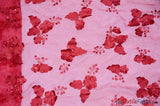 Applique Organza Yards / Cherry Fabric