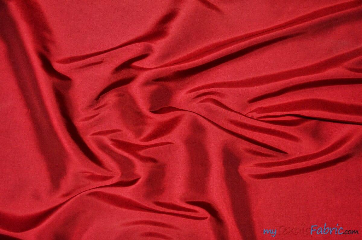 Taffeta Fabric | Two Tone Taffeta Fabric | Non Stretch Taffeta | 60" Wide | Multiple Solid Colors | Sample Swatch | Fabric mytextilefabric Sample Swatches Cherry 