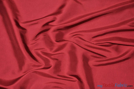 Stretch Taffeta Fabric | 60" Wide | Multiple Solid Colors | Continuous Yards | Costumes, Apparel, Cosplay, Designs | Fabric mytextilefabric Yards Cherry 