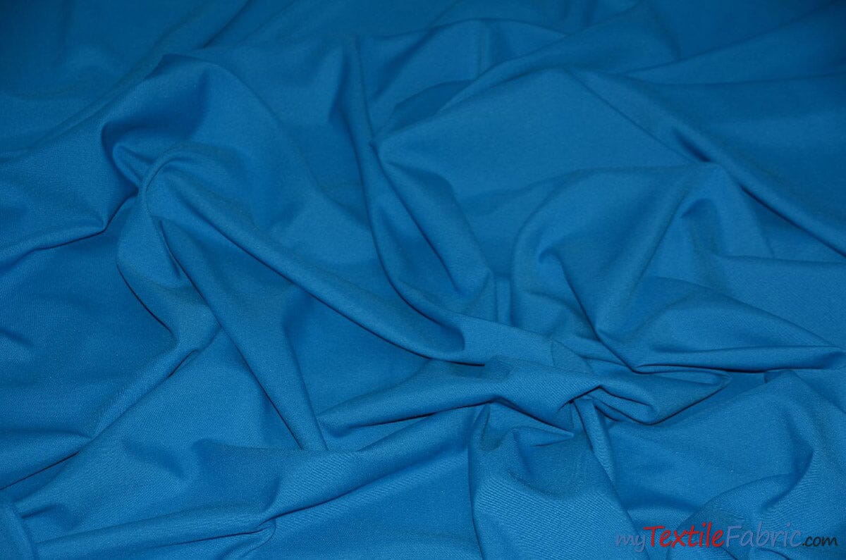 60" Wide Polyester Fabric Sample Swatches | Visa Polyester Poplin Sample Swatches | Basic Polyester for Tablecloths, Drapery, and Curtains | Fabric mytextilefabric Sample Swatches Chinese Aqua 
