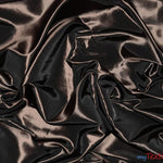 Load image into Gallery viewer, Taffeta Fabric | Two Tone Taffeta Fabric | Non Stretch Taffeta | 60&quot; Wide | Multiple Solid Colors | Wholesale Bolt | Fabric mytextilefabric Bolts Chocolate 
