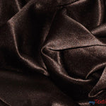 Load image into Gallery viewer, L&#39;Amour Satin Fabric | Polyester Matte Satin | Peau De Soie | 60&quot; Wide | Sample Swatch | Wedding Dress, Tablecloth, Multiple Colors | Fabric mytextilefabric Sample Swatches Chocolate 
