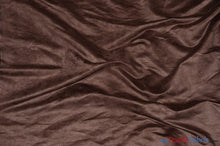 Load image into Gallery viewer, Suede Fabric | Microsuede | 40 Colors | 60&quot; Wide | Faux Suede | Upholstery Weight, Tablecloth, Bags, Pouches, Cosplay, Costume | Wholesale Bolt | Fabric mytextilefabric Bolts Chocolate 