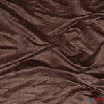 Load image into Gallery viewer, Suede Fabric | Microsuede | 40 Colors | 60&quot; Wide | Faux Suede | Upholstery Weight, Tablecloth, Bags, Pouches, Cosplay, Costume | Continuous Yards | Fabric mytextilefabric Yards Chocolate 

