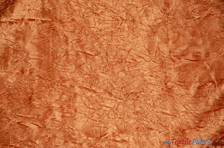 Silky Crush Satin | Crush Charmeuse Bichon Satin | 54" Wide | Sample Swatches | Multiple Colors | Fabric mytextilefabric Sample Swatches Cinnamon 