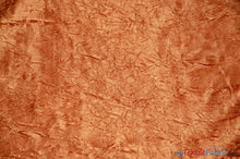Load image into Gallery viewer, Silky Crush Satin | Crush Charmeuse Bichon Satin | 54&quot; Wide | Sample Swatches | Multiple Colors | Fabric mytextilefabric Sample Swatches Cinnamon 