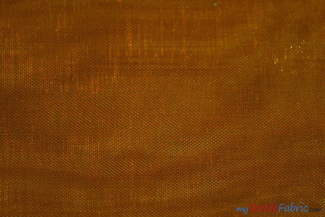 Soft and Smooth Mirror Organza Fabric | 60" Wide | Wholesale Bolt | Multiple Colors | Fabric mytextilefabric Bolts Cinnamon 