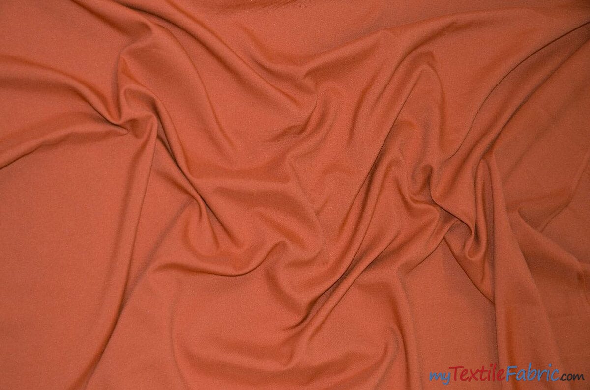 60" Wide Polyester Fabric by the Yard | Visa Polyester Poplin Fabric | Basic Polyester for Tablecloths, Drapery, and Curtains | Fabric mytextilefabric Yards Cinnamon 