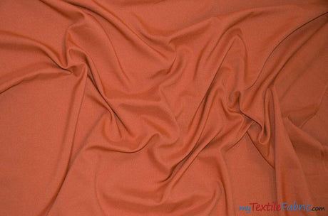 60" Wide Polyester Fabric by the Yard | Visa Polyester Poplin Fabric | Basic Polyester for Tablecloths, Drapery, and Curtains | Fabric mytextilefabric Yards Cinnamon 