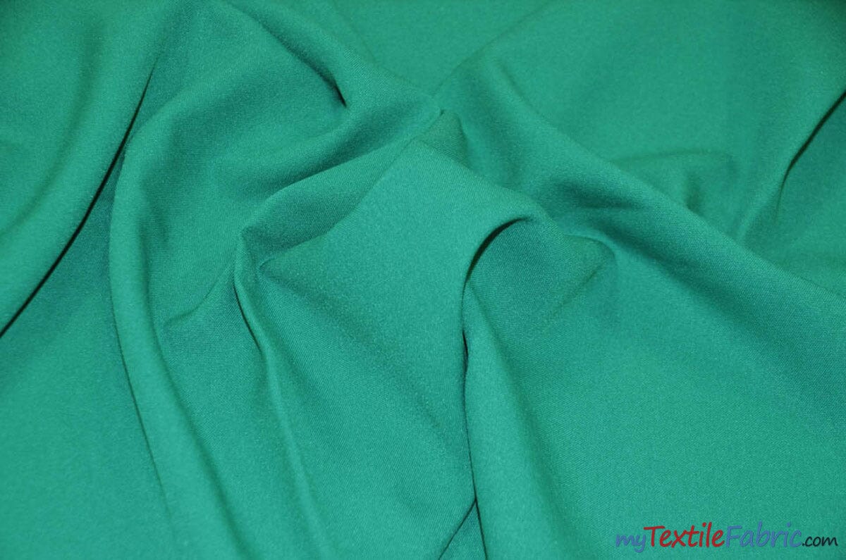60" Wide Polyester Fabric Sample Swatches | Visa Polyester Poplin Sample Swatches | Basic Polyester for Tablecloths, Drapery, and Curtains | Fabric mytextilefabric Sample Swatches Clover Green 