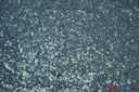 Glitz Mesh Sequins Fabric | 3mm Glitter Sequins | 52" Wide | Multiple Colors | Fabric mytextilefabric Yards Coppen Blue 