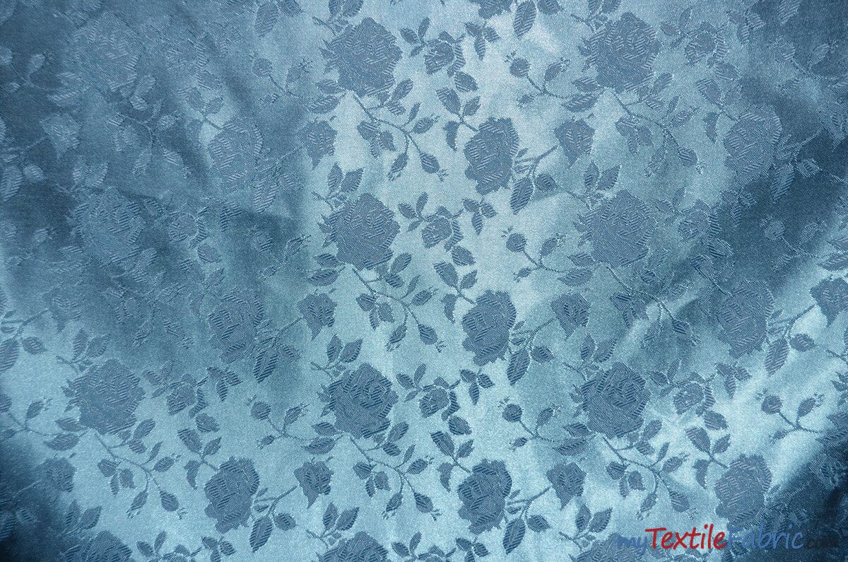 Satin Jacquard | Satin Flower Brocade | 60" Wide | Sold by the Continuous Yard | Fabric mytextilefabric Yards Coppen 