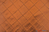 Taffeta Pintuck Fabric | 4"x4" Diamond | Diamond Taffeta Fabric | 58" Wide | Multiple Colors | Sample Swatch | Fabric mytextilefabric Sample Swatches Copper 