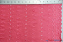 Polyester Cotton Eyelet Embroidery | Double Sided Border | 45" Wide | Multiple Colors | Fabric mytextilefabric Yards Coral 