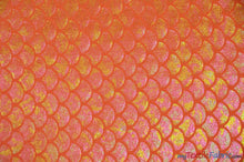 Load image into Gallery viewer, 4 Way Stretch Dancewear Fabric | Paradise Mermaid Hologram Spandex | 58/60&quot; Wide | Multiple Colors | Fabric mytextilefabric Yards Coral 