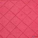 Load image into Gallery viewer, Taffeta Pintuck Fabric | 4&quot;x4&quot; Diamond | Diamond Taffeta Fabric | 58&quot; Wide | Multiple Colors | Sample Swatch | Fabric mytextilefabric Sample Swatches Coral 
