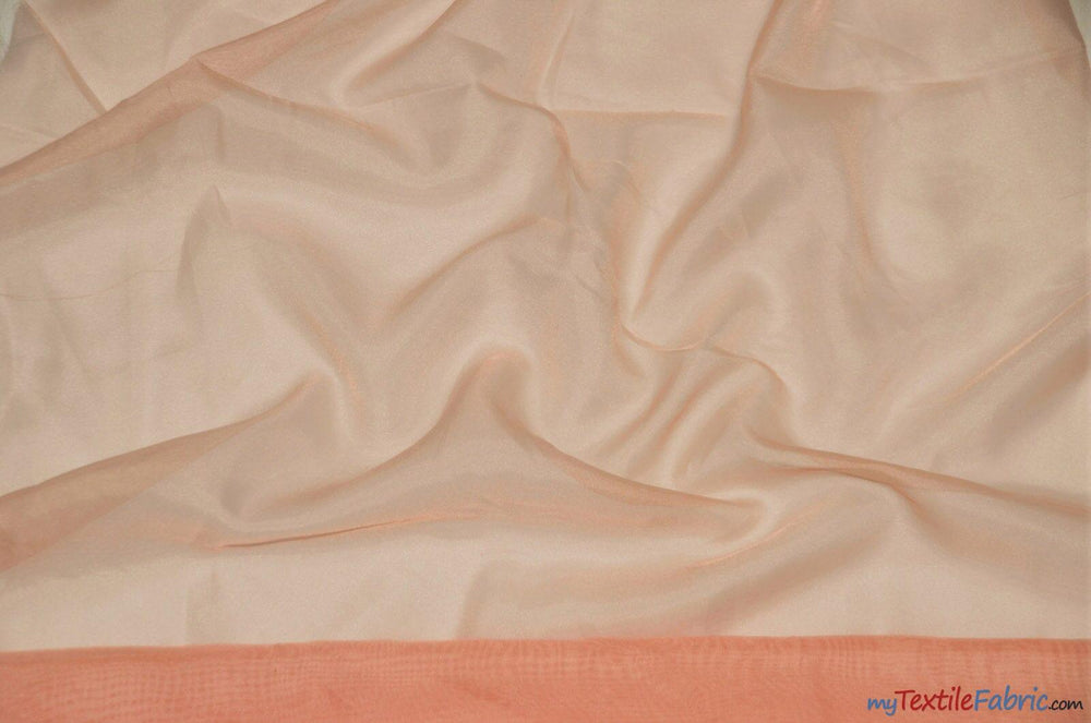 IFR Sheer Voile Fabric | 40 Colors | 120" Wide x 120 Yard Bolt | Wholesale Bolt for Wedding and Drape Panels and Home Curtain Panel | Fabric mytextilefabric Bolts Coral 