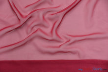 Load image into Gallery viewer, Chiffon Fabric | Super Soft &amp; Flowy | 60&quot; Wide | By the Continuous Yard | Multiple Colors | Fabric mytextilefabric Yards Cranberry 