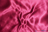 Bridal Satin Fabric | Shiny Bridal Satin | 60" Wide | Multiple Colors | Continuous Yards | Fabric mytextilefabric Yards Cranberry 