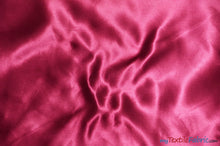 Load image into Gallery viewer, Bridal Satin Fabric | Shiny Bridal Satin | 60&quot; Wide | Multiple Colors | Continuous Yards | Fabric mytextilefabric Yards Cranberry 