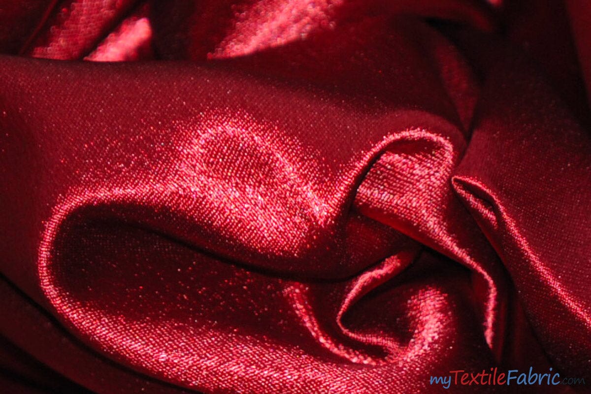 Superior Quality Crepe Back Satin | Japan Quality | 60" Wide | Sample Swatch | Multiple Colors | Fabric mytextilefabric Sample Swatches Cranberry 