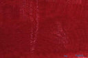 Crystal Organza Fabric | Sparkle Sheer Organza | 60" Wide | Continuous Yards | Multiple Colors | Fabric mytextilefabric Yards Cranberry 