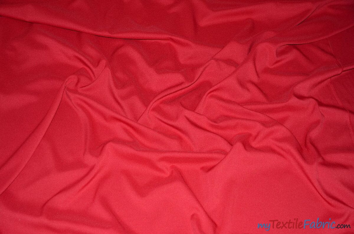 60" Wide Polyester Fabric by the Yard | Visa Polyester Poplin Fabric | Basic Polyester for Tablecloths, Drapery, and Curtains | Fabric mytextilefabric Yards Cranberry 