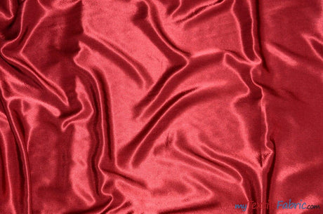 Crepe Back Satin | Korea Quality | 60" Wide | Sample Swatch | Multiple Colors | Fabric mytextilefabric Sample Swatches Cranberry 