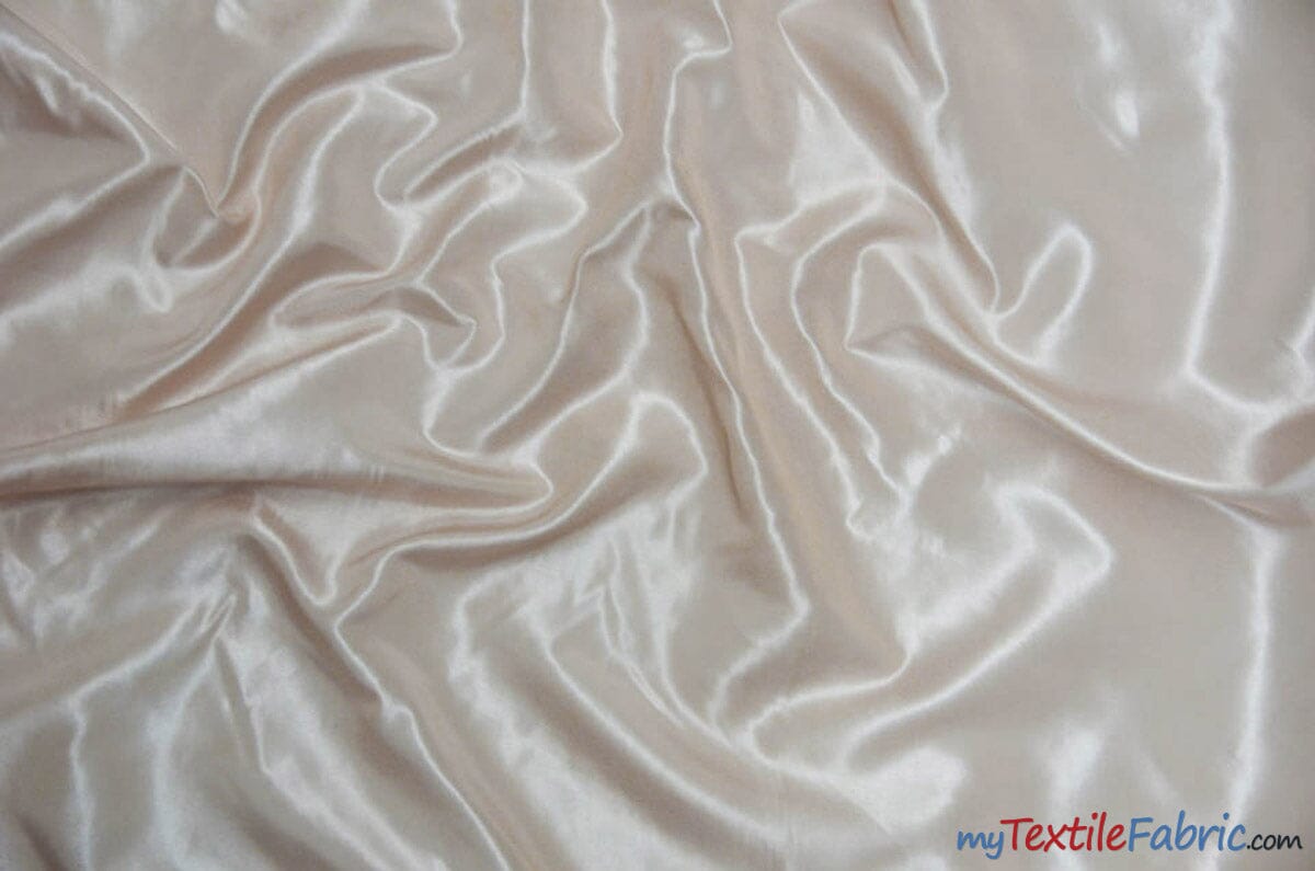 Stretch Taffeta Fabric | 60" Wide | Multiple Solid Colors | Continuous Yards | Costumes, Apparel, Cosplay, Designs | Fabric mytextilefabric Yards Cream 