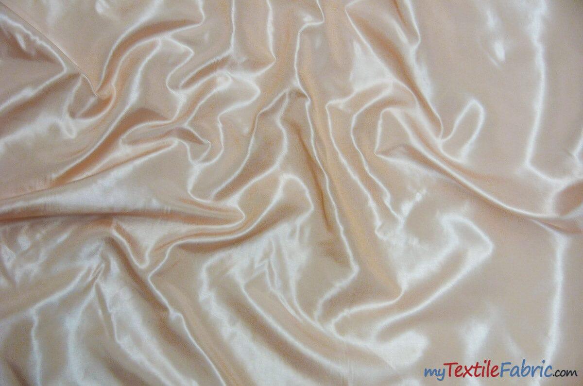 Taffeta Fabric | Two Tone Taffeta Fabric | Non Stretch Taffeta | 60" Wide | Multiple Solid Colors | Continuous Yards | Fabric mytextilefabric Yards Cream 