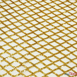 Load image into Gallery viewer, Luxury Glitz Sequins Lace Fabric | Bridal Lace Fabric | 54&quot; Wide | Multiple Colors | Sequins Fabric by the Yard | Fabric mytextilefabric Yards Creative Gold 
