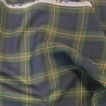 Load and play video in Gallery viewer, Green Blue Kilt Fabric | 60&quot; Wide | Green Blue Tartan Fabric | Soft Poly Rayon Kilt | Decor, Napkins, Scarves, Costumes, Blanket, Face Mask, Kilt |
