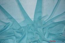 Load image into Gallery viewer, Two Tone Chiffon Fabric | Iridescent Chiffon Fabric | 60&quot; Wide | Clean Edge | Multiple Colors | Wholesale Bolt | Fabric mytextilefabric Bolts Dark Aqua 