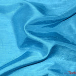 Load image into Gallery viewer, Shantung Satin Fabric | Satin Dupioni Silk Fabric | 60&quot; Wide | Multiple Colors | Continuous Yards | Fabric mytextilefabric Yards Dark Aqua 
