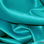 Load image into Gallery viewer, L&#39;Amour Satin Fabric | Polyester Matte Satin | Peau De Soie | 60&quot; Wide | Sample Swatch | Wedding Dress, Tablecloth, Multiple Colors | Fabric mytextilefabric Sample Swatches Dark Aqua 
