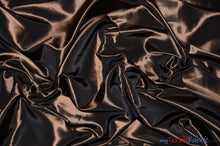 Load image into Gallery viewer, Taffeta Fabric | Two Tone Taffeta Fabric | Non Stretch Taffeta | 60&quot; Wide | Multiple Solid Colors | Sample Swatch | Fabric mytextilefabric Sample Swatches Dark Brown 
