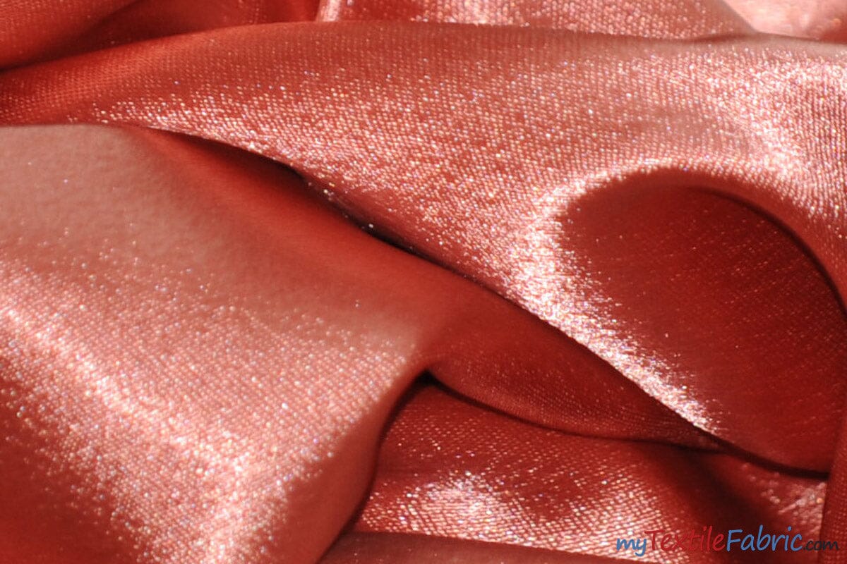Superior Quality Crepe Back Satin | Japan Quality | 60" Wide | Continuous Yards | Multiple Colors | Fabric mytextilefabric Yards Dark Coral 