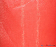 Load image into Gallery viewer, Crystal Organza Fabric | Sparkle Sheer Organza | 60&quot; Wide | Sample Swatch | Multiple Colors | Fabric mytextilefabric Sample Swatches Dark Coral 