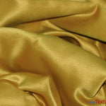Load image into Gallery viewer, L&#39;Amour Satin Fabric | Polyester Matte Satin | Peau De Soie | 60&quot; Wide | Sample Swatch | Wedding Dress, Tablecloth, Multiple Colors | Fabric mytextilefabric Sample Swatches Dark Gold 
