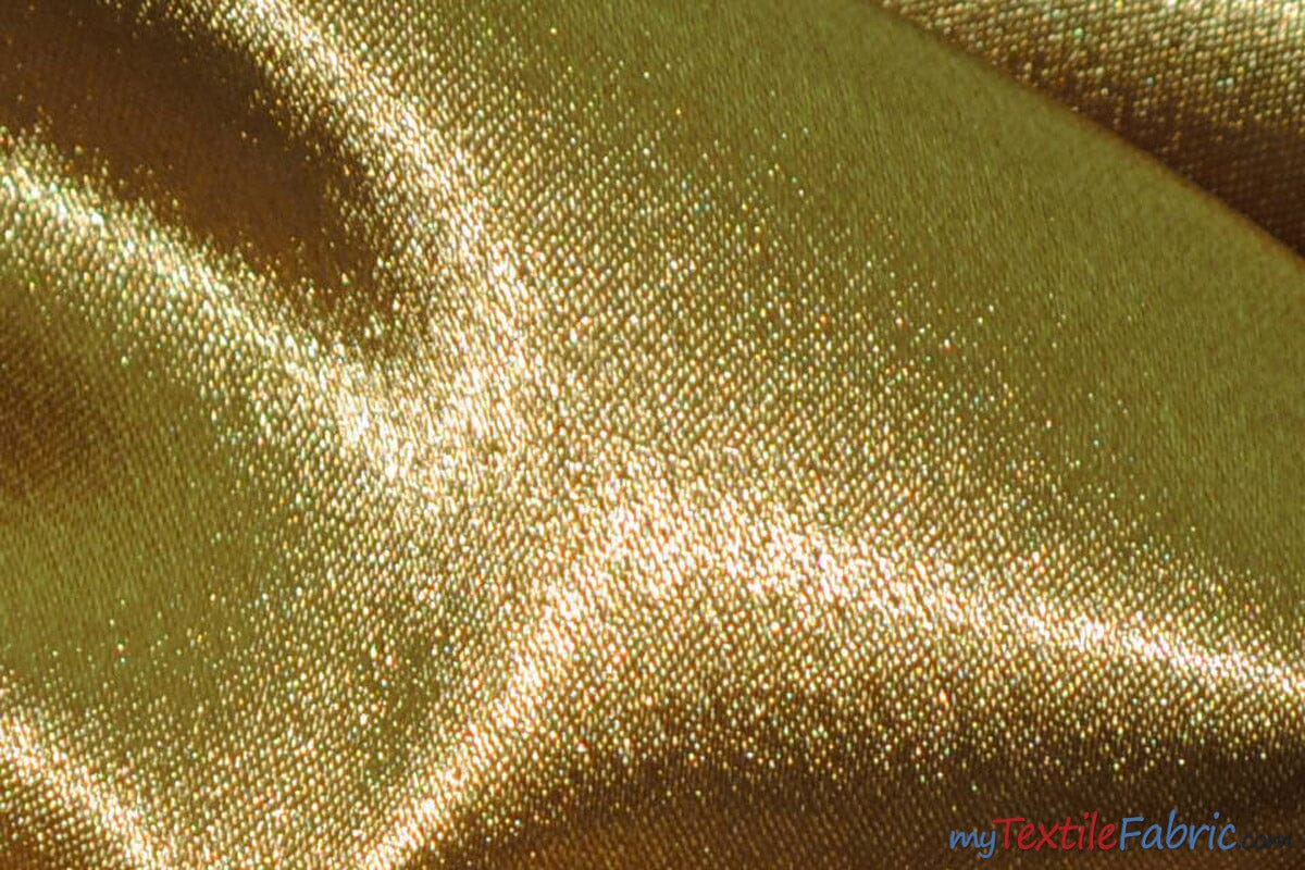 Superior Quality Crepe Back Satin | Japan Quality | 60" Wide | Continuous Yards | Multiple Colors | Fabric mytextilefabric Yards Dark Gold 