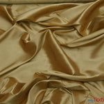 Load image into Gallery viewer, Stretch Taffeta Fabric | 60&quot; Wide | Multiple Solid Colors | Continuous Yards | Costumes, Apparel, Cosplay, Designs | Fabric mytextilefabric Yards Dark Gold 
