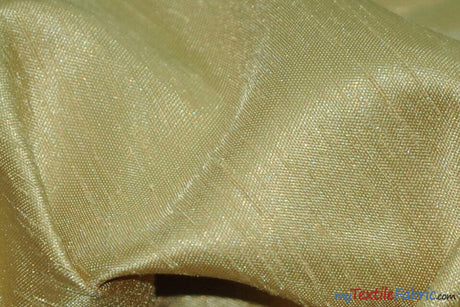 Shantung Satin Fabric | Satin Dupioni Silk Fabric | 60" Wide | Multiple Colors | Continuous Yards | Fabric mytextilefabric Yards Dark Gold 