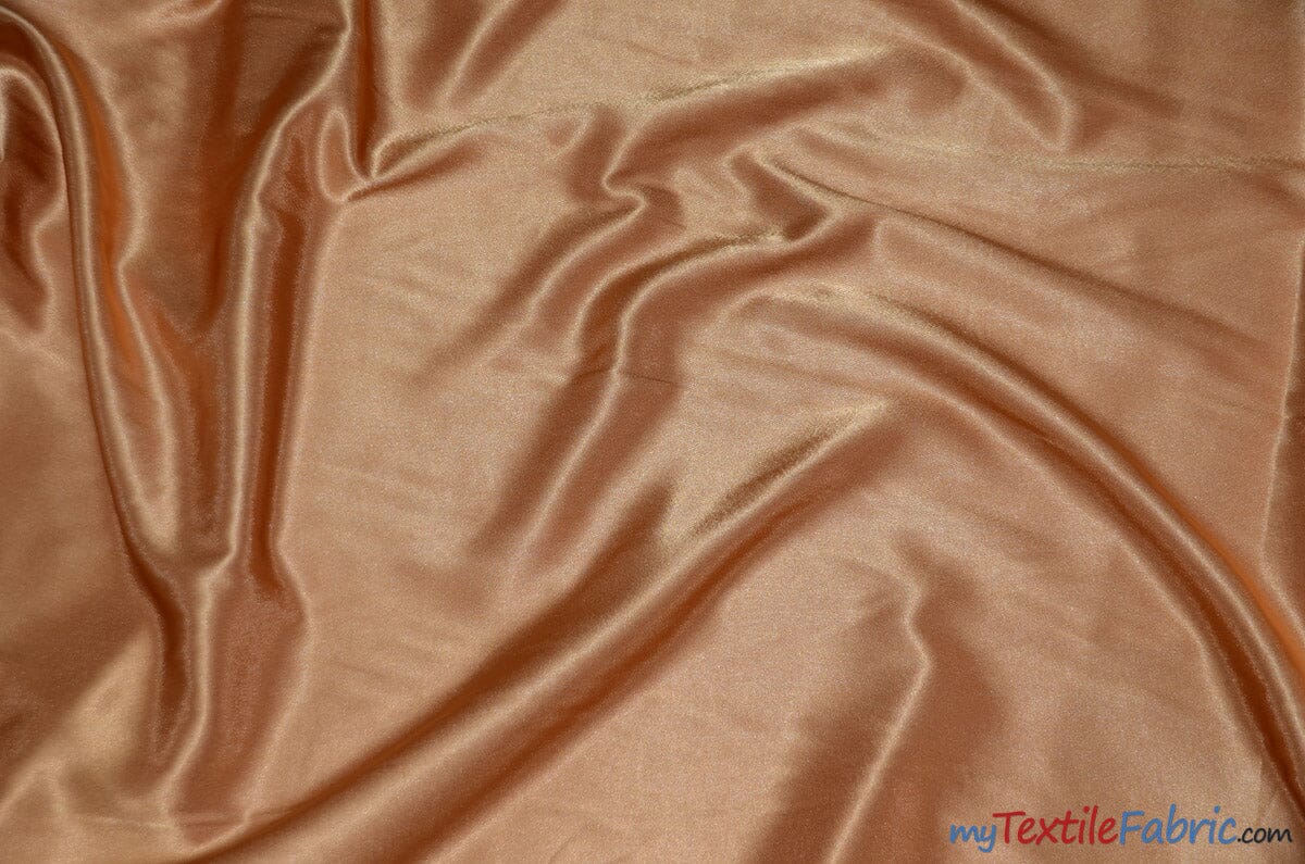 Crepe Back Satin | Korea Quality | 60" Wide | Sample Swatch | Multiple Colors | Fabric mytextilefabric Sample Swatches Dark Gold 