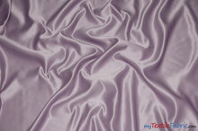 Load image into Gallery viewer, L&#39;Amour Satin Fabric | Polyester Matte Satin | Peau De Soie | 60&quot; Wide | Wholesale Bolt | Wedding Dress, Tablecloth, Multiple Colors | Fabric mytextilefabric Bolts Dark Lilac 